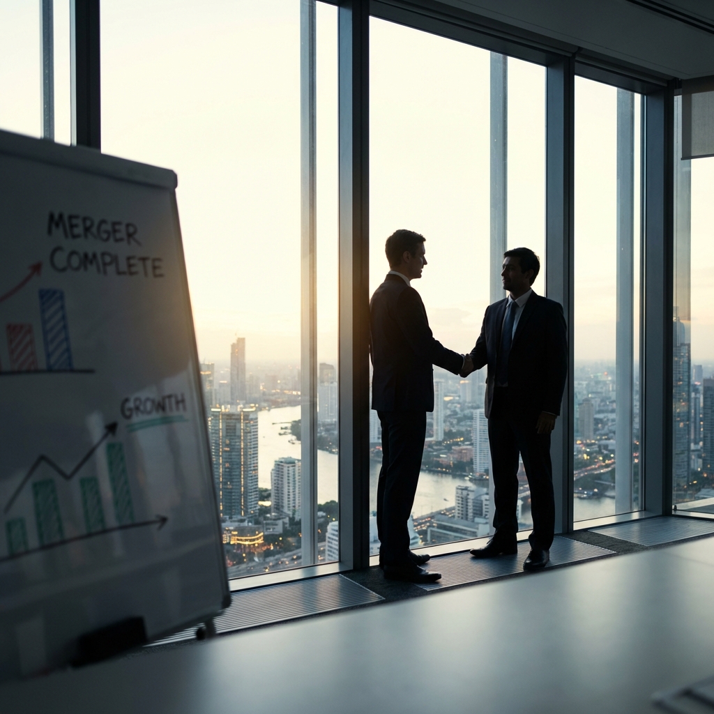 Business Merger Handshake